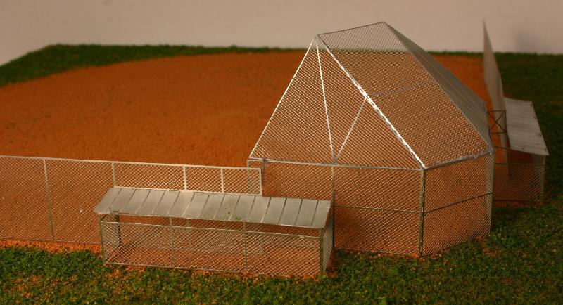 Etched Stainless Baseball Field